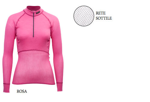 WOOL THERMO LIGHT ZIP-POLO