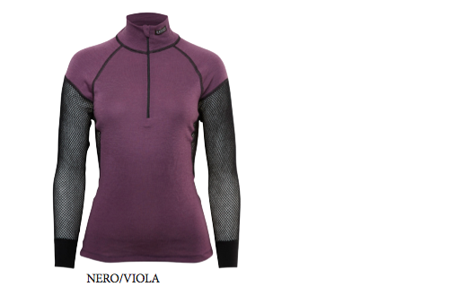 WOOL THERMO LADY ZIP-POLO